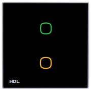 2-клавишная сенсорная панель iTouch, европейский стандарт (без шинного соединителя HDL-MPLPI.48-A)