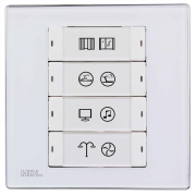 8-клавишная панель iFlex(EU), европейский стандарт (без шинного соединителя HDLMPLPI.48-A)