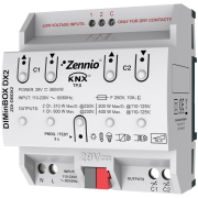Zennio ZDI-DBDX2 DIMinBOX DX2 / Диммер KNX универсальный (RLC, LED, CFL), 2-канальный