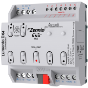 Zennio ZDI-RGBDX4 Lumento DX4/Контроллер KNX для LED RGB-W, 4-канала, на DIN рейку