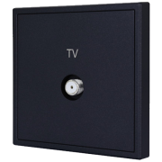 Телевизионная TV-F-Type розетка (BBTV) серии Tile, пластик (без рамки)