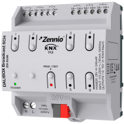 Zennio ZDI-DLB6 DALIBOX Broadcast 6CH / Интерфейс KNX-DALI, 6 каналов, 20 балластов каждый