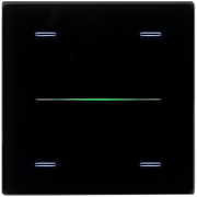 Сенсорный выключатель, одинарное стекло,  4 канала, RGB, 9025