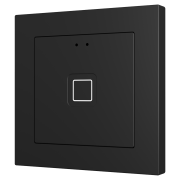 Tecla 55, Емкостный сенсорный выключатель с подсветкой (55 x 55 мм), 1 кнопка, антрацит