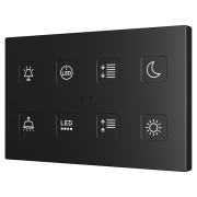 Tecla XL, ёмкостный сенсорный выключатель с подсветкой, 8 кнопок,  custom