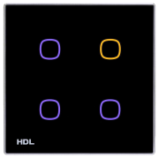 HDL-M/TBP4.1-A2-48  4-клавишная сенсорная панель KNX, европейский стандарт (без шинного соединителя HDL-M/PCI.1-A), HDL