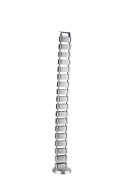 Кабель-канал вертикальный гибкий SquareDesign, пластик, серебро, длина 0.792м