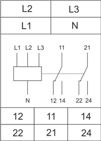 Схема подключения РКН-3-17-15
